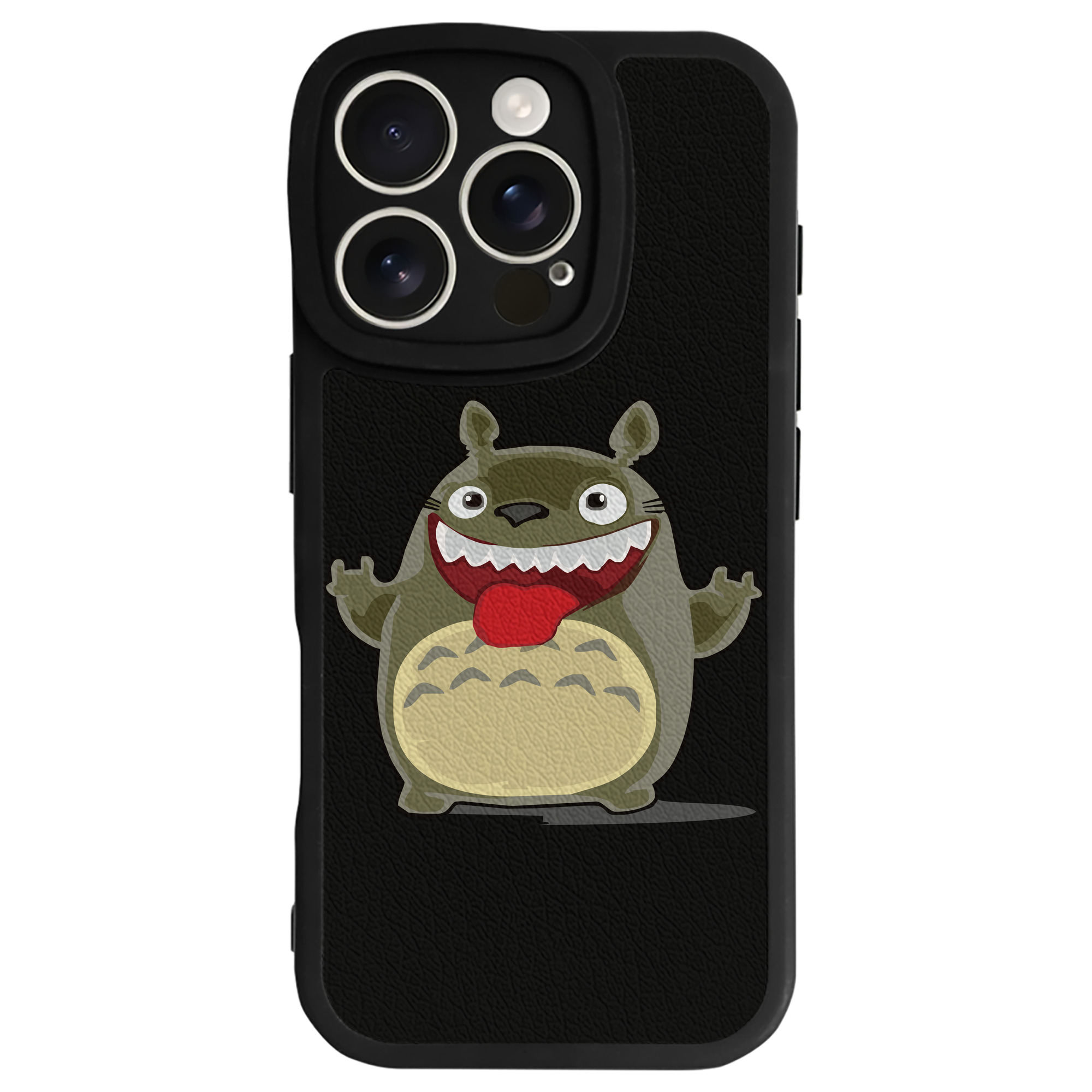 （画像用） となりのトトロ 草壁メイ 草壁サツキ My Neighbor Totoro Satsuki Kusakabe Mei Kusakabe 【iPhone 16シリーズ対応】シリコンスマホケース（レザー調） 材質：シリコン